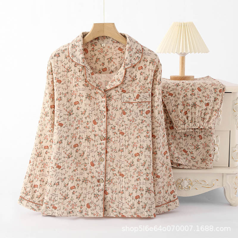 Gemusterter Pyjama – zweiteiliges Set