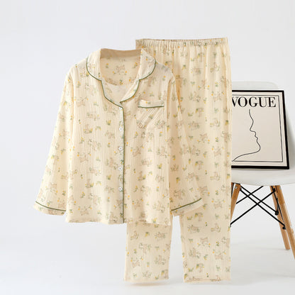 Gemusterter Pyjama – zweiteiliges Set
