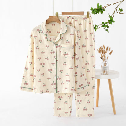 Gemusterter Pyjama – zweiteiliges Set