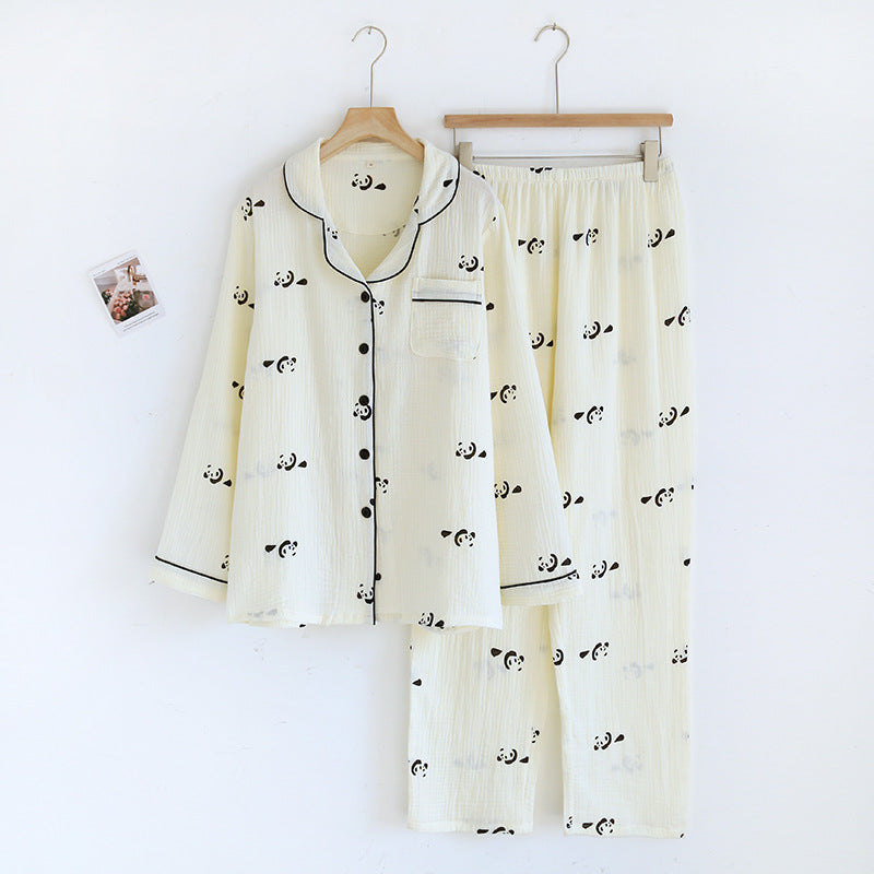 Gemusterter Pyjama – zweiteiliges Set