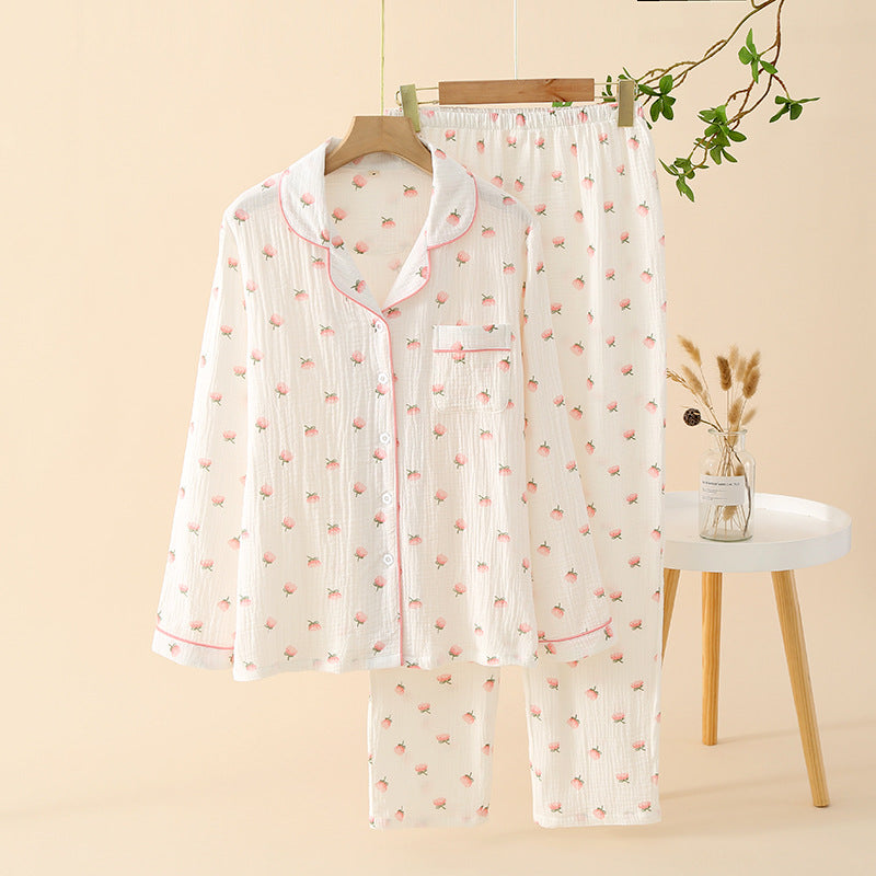 Gemusterter Pyjama – zweiteiliges Set