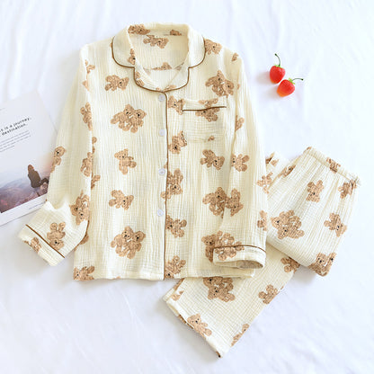 Gemusterter Pyjama – zweiteiliges Set