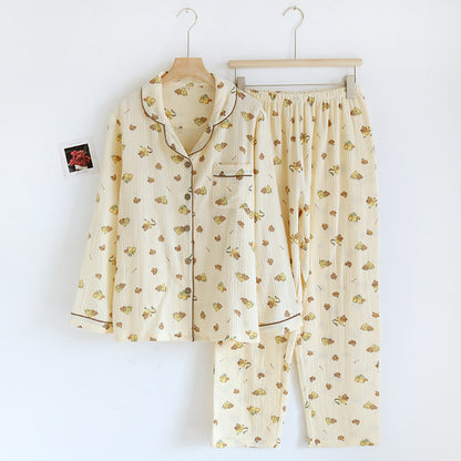 Gemusterter Pyjama – zweiteiliges Set