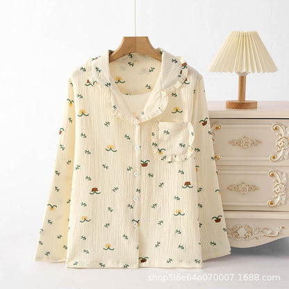 Gemusterter Pyjama – zweiteiliges Set