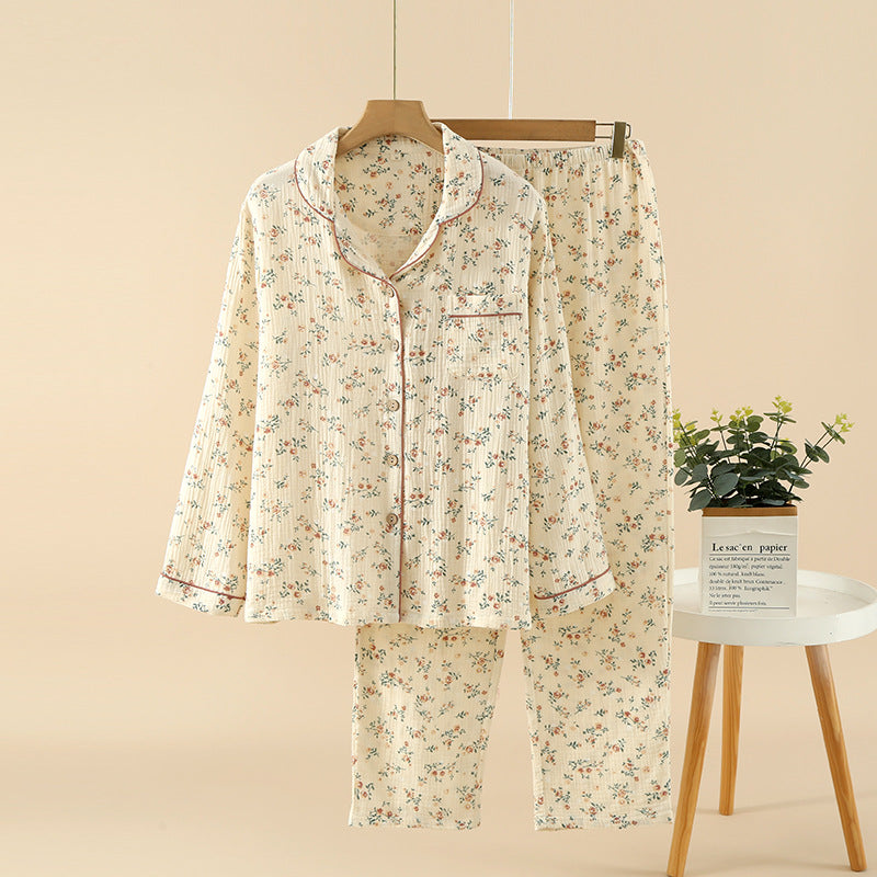 Gemusterter Pyjama – zweiteiliges Set