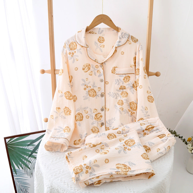 Gemusterter Pyjama – zweiteiliges Set