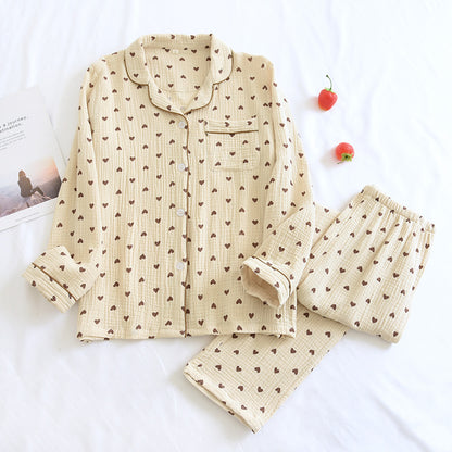 Gemusterter Pyjama – zweiteiliges Set