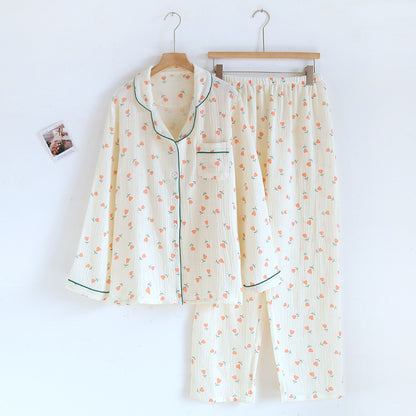 Gemusterter Pyjama – zweiteiliges Set