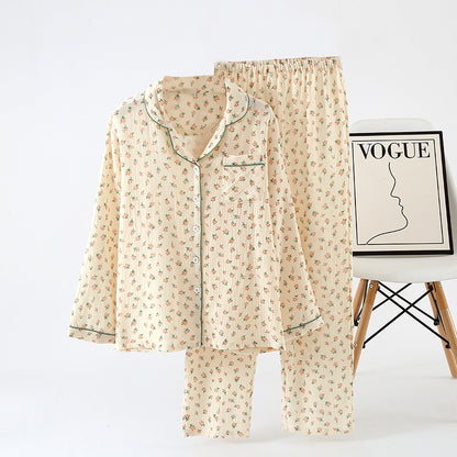 Gemusterter Pyjama – zweiteiliges Set