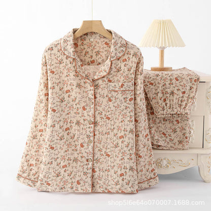 Gemusterter Pyjama – zweiteiliges Set