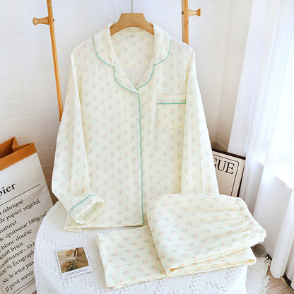 Gemusterter Pyjama – zweiteiliges Set