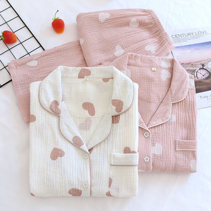 Gemusterter Pyjama – zweiteiliges Set