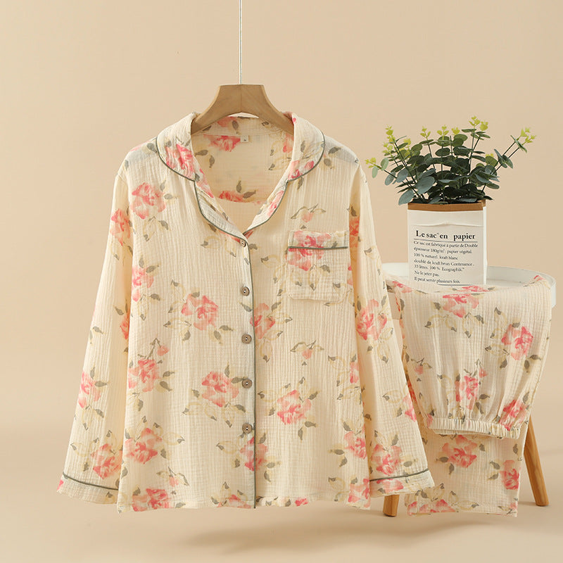 Gemusterter Pyjama – zweiteiliges Set