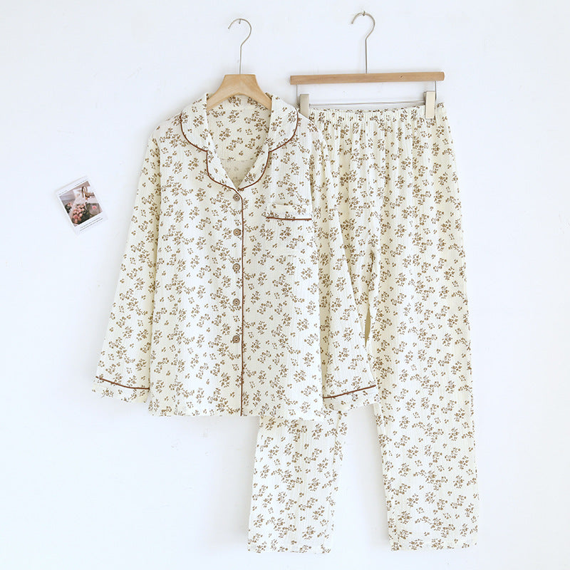 Gemusterter Pyjama – zweiteiliges Set