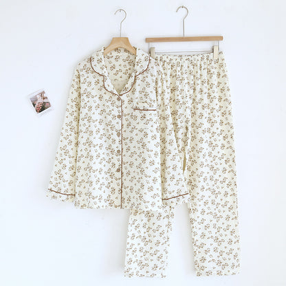 Gemusterter Pyjama – zweiteiliges Set