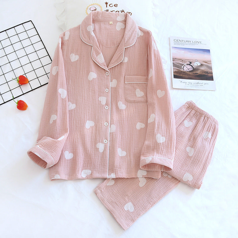 Gemusterter Pyjama – zweiteiliges Set