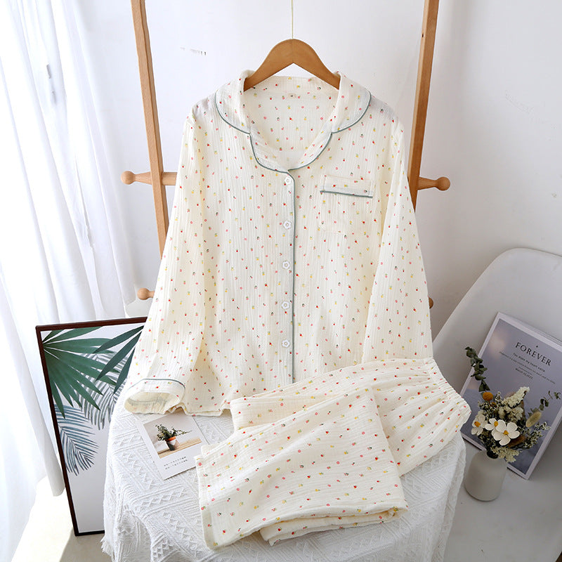 Gemusterter Pyjama – zweiteiliges Set