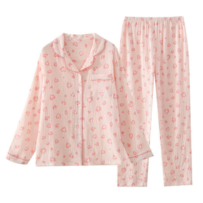 Gemusterter Pyjama – zweiteiliges Set