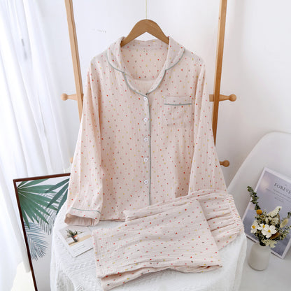Gemusterter Pyjama – zweiteiliges Set